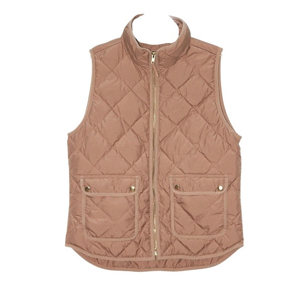 J. Crew Jackets & Blazers - J. CREW POLYESTER DOWN-FILLED VEST  |  SMALL  |  CAMEL TONE